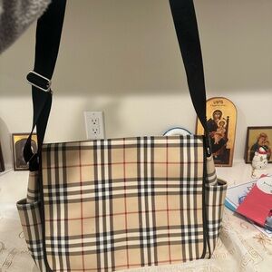 Burberry Checkered Messenger Bag
